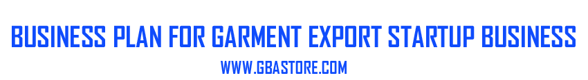 garment export business plan