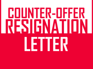 Resignation letter with counteroffer request