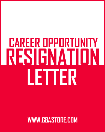 career opportunity resignation letter
