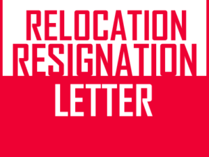 Relocation resignation letter